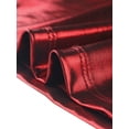 thumbnail image 5 of Camiseta de tirantes de fiesta brillante metalizada para mujer Camisetas de tirantes con escote en V profundo Rojo S, 5 of 5