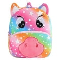 thumbnail image 2 of QEFJNO 10" Toddler Backpack Kids Rainbow Unicorn Soft Plush Bag Mini Travel Bag for Girl Boy 2-5Y, 2 of 10