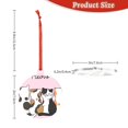 thumbnail image 3 of Naloa Cute Cats Acrylic Santa Tree Decorations Christmas Hanging Pendant for Christmas Winter New Year Party Hanging Decorations-Round Shape, 3 of 7