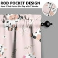 thumbnail image 5 of Kitchen Curtains 36 Inch Short - 3 Panel Set, Cute Cow Print Farmhouse Curtains, Rod Pocket, 100% Polyester for Rustic Farm, Kitchen, Cafe, Living Room, Easy Wash, 5 of 6