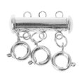 thumbnail image 1 of Magnetic Clasp Necklaces Tube Lock Multiple Layered Locking Jewelry Connectors, 1 of 5