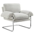 thumbnail image 5 of Modway Ansel Boucle Fabric Upholstered Accent Chair in Newsprint, 5 of 9