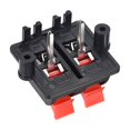 thumbnail image 3 of 2 Row 4 Way Spring Speaker Terminal Clip Push Release Connector Terminals Strip Block WP4-03 5Pcs, 3 of 3