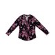 thumbnail image 2 of INC Blusa floral para mujer, negra, grande, 2 of 2