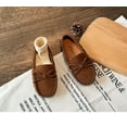 thumbnail image 4 of HUANBAI Children's Shoe 2025 Spring And Autumn New Bow Both Boys And Girls Leisure Dot Shoes Baby Small Leather Shoes Children's Canvas Shoes 1 10 Years Old 6-7 Years, 4 of 5