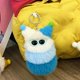 thumbnail image 4 of Llavero de peluche con bolas de felpa, llavero de conejo, llavero de felpa, gris, 11 Feliz Sencillez, 4 of 5