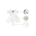 thumbnail image 4 of INSPIRE CHIC Broche de cinta preatado para mujeres con lazo de fiesta y cuentas en blanco, 4 of 5