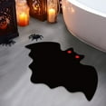 thumbnail image 4 of Halloween Decor Spider Web Bath Mat for Bathroom, Gothic Cute Halloween Decoration Black White Bath Mat, Non Slip Cartoon Bath Rug Bathroom Mat, Plush Shower Rugs Washable, 23.62x15.75", 4 of 6