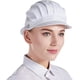 thumbnail image 3 of Boina de chef unisex de 3 piezas (blanca, talla única) con malla para trabajar en talleres, fábricas, cocinas, catering y panaderías, 3 of 4