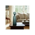 thumbnail image 4 of Glass Vase with Vertical Ribbed Detailing and Round Stopper Accent Aligned to Coastal Trend for Modern Decorative Display in Contemporary Interior Settings, 4 of 13