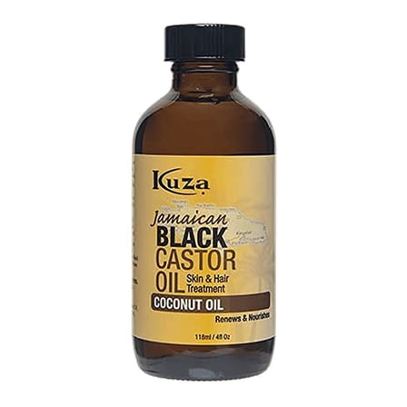 Kuza Jamaican Black Castor Oil for Skin and Hair Treatment, Coconut Oil, 4 Oz, 2 Pack