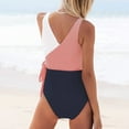 thumbnail image 3 of Aayomet Maillot de Bain une Pièce Femme Plus Celeste Faux Wrap 1 Pce, Gris L, 3 of 4