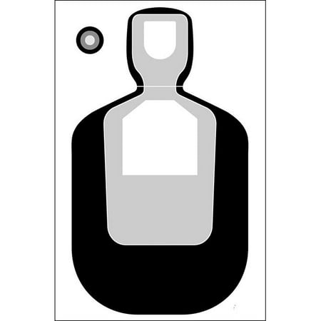100 Pcs of Plano (TX) PD Modified TQ-19 Qualification Target Black & Gray. Size: 23" x 35".
