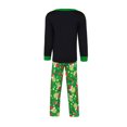 thumbnail image 4 of Conjunto de pijama familiar de 2 piezas con cuello redondo y estampado de dinosaurio, traje diario Kuymtek Negro niño 8-9 años, 4 of 9