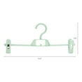 thumbnail image 2 of REGALWOVEN 10 Pack Plastic Non-Slip Hangers with Pinch Clips, Durable 360-degree Space Saving Clothes Hangers for Clothing, Closet and Pants Green, 2 of 6