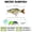B-2",0.07oz, variant on Jointed Swimbait Fishing Lures E2-3.5",0.3oz 3 Segment Multi-Jointed Bait