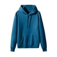 thumbnail image 1 of Sudaderas con capucha casuales de moda para hombres, suéter sólido con cordón, abrigo deportivo con capucha Pompotops oipoqjl15043, 1 of 4