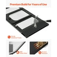 thumbnail image 6 of VEVOR Cat Door for Window, Adjustable to Fit Window Width 27"-32", 4 Secure Lock Modes, Aluminum Frame and High-Transparency Glass, Magnetic Closure, Weatherproof Quick-Fit Pet Door for Cats, Black, 6 of 9