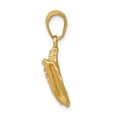 thumbnail image 2 of Real 14kt Yellow Gold Solid Polished Conch Shell Pendant; for Adults and Teens; for Women and Men, 2 of 3