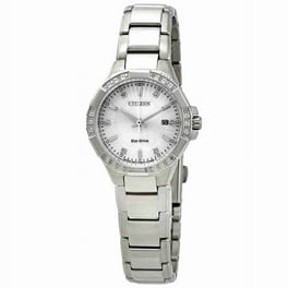 ★レア逆輸入★Citizen Chandler White Dial Ladies Watch Citizen Women's Eco-Drive Chandler Watch with Leather