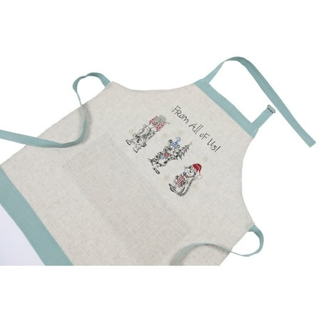 

unbranded-Animal s Fun Holiday Party Embroidered Apron