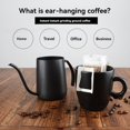 thumbnail image 4 of 50 PCS Portable Coffee Filter Paper Bag Hanging Ear Side Drip Coffee Bag Disposable Portable Drip Coffee Filters Bag, 4 of 9