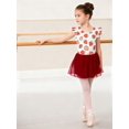 thumbnail image 5 of Aideaone Ballet Leotard for Girls Toddler Dance Dress Outfit with Skirt Ruffle Sleeve 3-8Y, 5 of 7