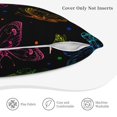 thumbnail image 5 of Bingfone Butterfly Linen Throw Pillow Covers Cushion Case Pocket Button Vintage Farmhouse Pillowcase For Sofa Couch Bed 18"X18", 5 of 9