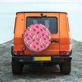 thumbnail image 6 of Sikiie Strawberry Cake PVC Leather Spare Tire Wheel Cover Spare Tire Cover, for Car Truck SUV Camper Trailer Universal Fit(14-17in)-15 inch, 6 of 6