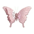 thumbnail image 2 of Lilgiuy Pink Christmas Tree Butterfly Decorations Velvet Butterflies Ornaments with Clips 3D Sequins Butterfly Clips for Xmas Holiday Crafts and Christmas Tree, 2 of 6