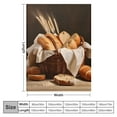 thumbnail image 4 of Creowell Bread Basket Table Throw Blanket for Couch Sofa Bed Office Travel Camping School All Seasons Soft Plush Blanket - Flannel Material 50x60in, 4 of 6