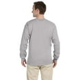 thumbnail image 2 of The Fruit of the Loom Adult HD Cotton Long-Sleeve T-Shirt - SILVER - XL, 2 of 2