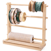 PUNLUXU Ribbon Storage Rack Spool Holder Organizer Sewing Craft Wreath Mesh Crochet Thread Tulle Roll Washi Tape Craft Gift Florist Wrapping Bobbins