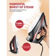 thumbnail image 2 of Plancha de vapor Sundu Rapid Heating con suela de cerámica de 1500 W, color rojo, 2 of 9
