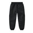 thumbnail image 7 of NAISIBABY Boy's Cargo Pants, Elastic Waist Loose Fashion Solid Color Casual Pants with Pockets Black 9-10T, 7 of 7