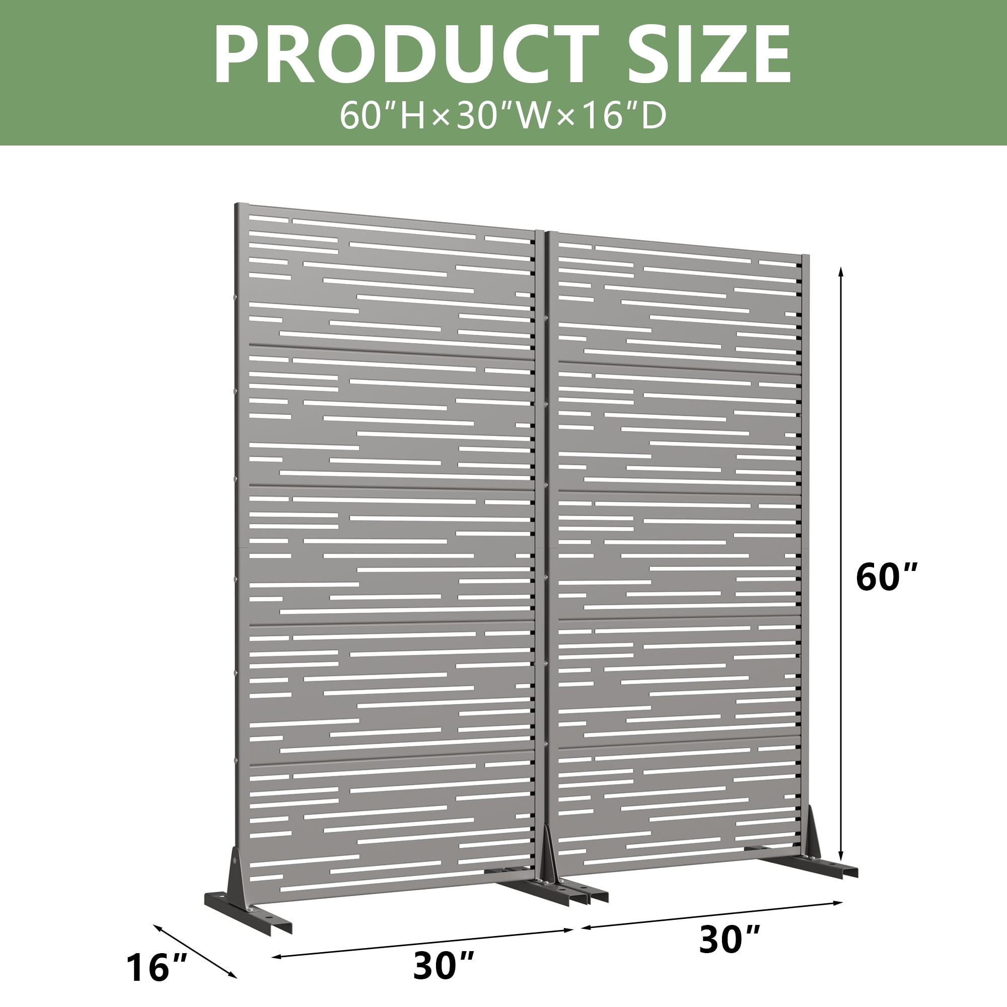 Metal Privacy Screen Panel Pattern