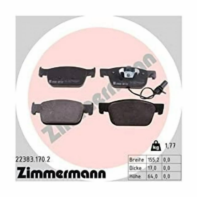 Zimmermann Brake Pads (22383.170.2) Brake Pad Set Brake System Disc Brake Pad Set, Brake Pads, Brake Pads, Brake Pads