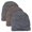 Gray, variant on Men's Polar Extreme 3-Ply Heavy Ribbed Knit Marl Beanie Cuff Cap  (Brown)