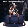 thumbnail image 5 of Xuniizn Gym Bag for Men & Women, Duffle Bag with Shoe Compartment, 30-40L Travel Bag & Weekender Overnight Bag, Water-Resistant Duffel Bag & Sports Tote Bag with Laundry Pocket, Oxford Cloth, Blue, 5 of 7