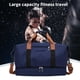thumbnail image 2 of Bolsa de viaje azul de gran capacidad: compartimento para zapatos, separación seca y húmeda, plegable, organizador de gimnasio deportivo, 2 of 6