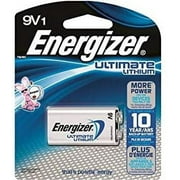 4 x 9 Volt Energizer Ultimate Lithium Batteries (L522)