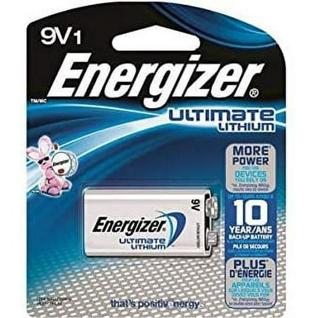 4 x 9 Volt Energizer Ultimate Lithium Batteries (L522)