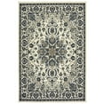 thumbnail image 3 of Style Haven  Marianna Medallion Indoor Outdoor Area Rug 5'3" x 7'6" 5' x 8' Outdoor, Indoor Living Room, Bedroom, Patio Navy, Grey Rectangle, 3 of 5