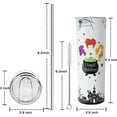 thumbnail image 6 of Hocus Pocus Tumbler with Lid and Straw Halloween Coffee Travel Mugs Witch Stuff Merchandise Cups Halloween Skinny Tumbler Halloween Insulated Stainless Steel Tumbler 20OZ, 6 of 6