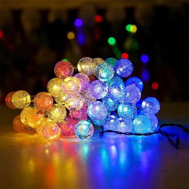 Cadena de luces para exteriores, 20 modos LED, resistente al agua, con energía Solar, Patio, luz Solar para jardín, patio, porche, decoración para fiesta de boda (color)