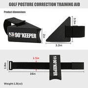 Golf Swing Trainer Aid - 90° Keeper Posture Correction Tool - Improve Accuracy & Prevent Over-Swinging