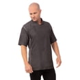 thumbnail image 1 of Chef Works Men's Delancey Chef Coat, Black, Medium, 1 of 10