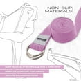 thumbnail image 7 of RDX 8ft Yoga Strap with D-Ring Buckle, Durable Polyester Cotton Adjustable Belts for Stretching, MV, 7 of 7