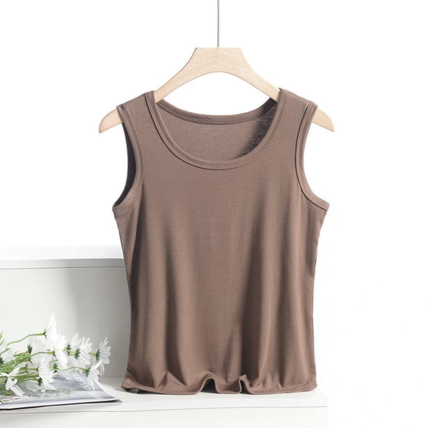 TaTaai Summer Women's Sleeveless Round Neck Tank Top, Fashion Casual Solid Style, Cool Wearing Experience, Ideal for Home Office Days Gift