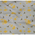 thumbnail image 4 of oneOone Organic Cotton Poplin Twill Fabric Honeycomb & Honey Bee Insect Print Fabric BTY 42 Inch Wide, 4 of 4